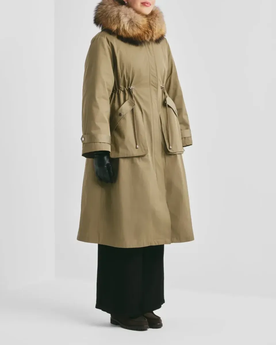 byTiMo Padded Maxi Parka Green