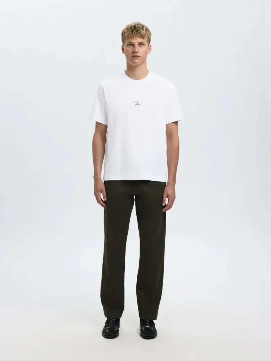 Selected Homme Pete License O-Neck Tee Print News