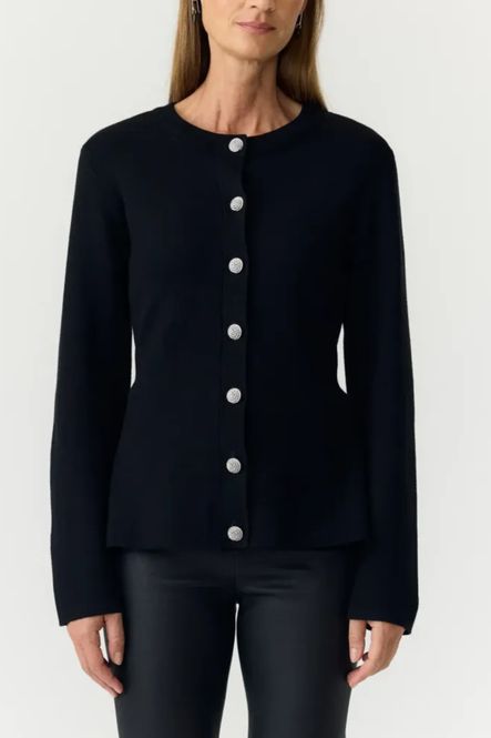 Hovedbilde YAS Pimi Peplum Knit Cardigan Black 