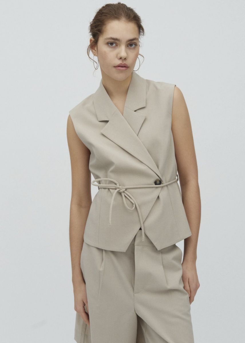 MbyM Evelora Vest Light Sand