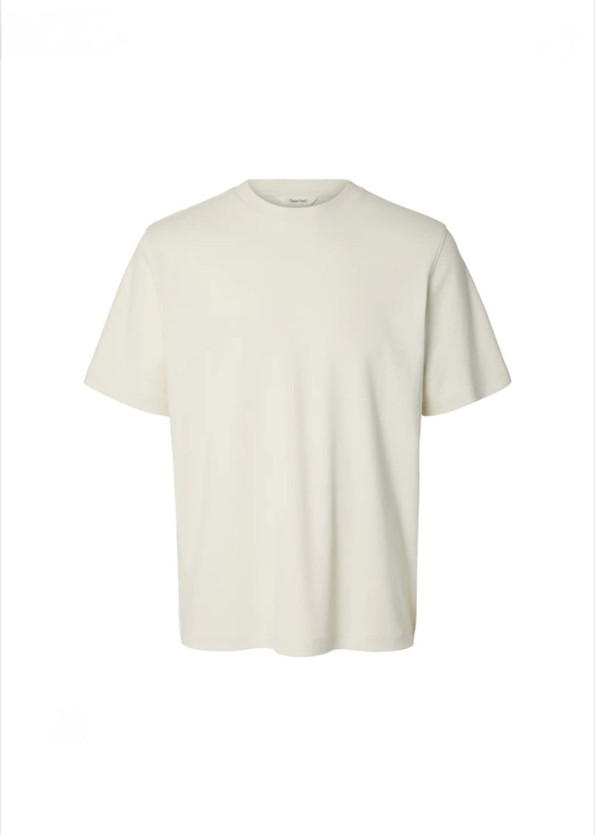 Selected Homme Tai Peach O-Neck Silver Birch
