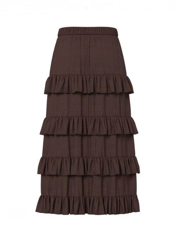 YAS Wima ankle skirt Coffee Bean