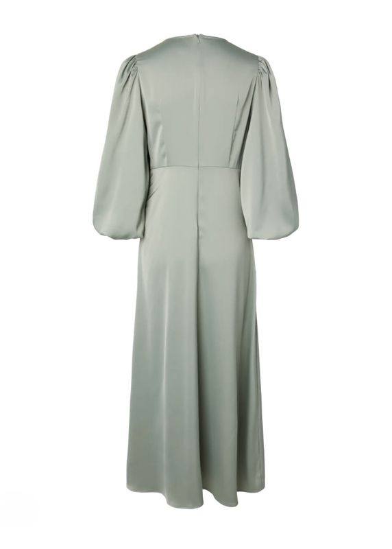 YAS Thea Long Dress Green Milieu