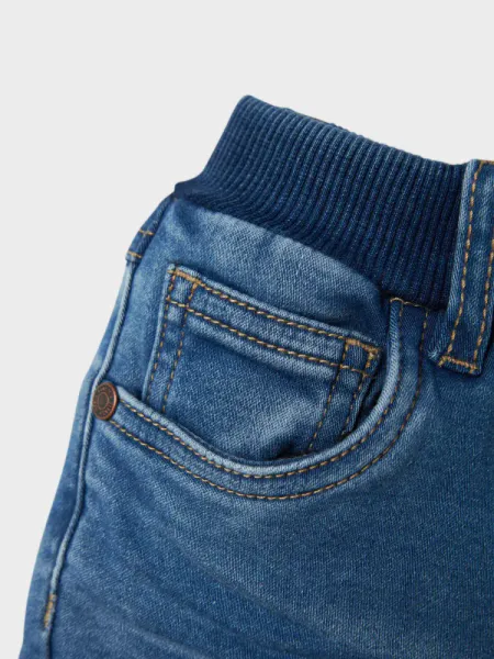 Hovedbilde Name It Ben Baggy Fleece Jeans Medium Denim Blue