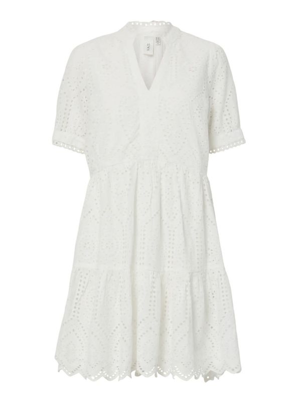 YAS Holi Dress Star White