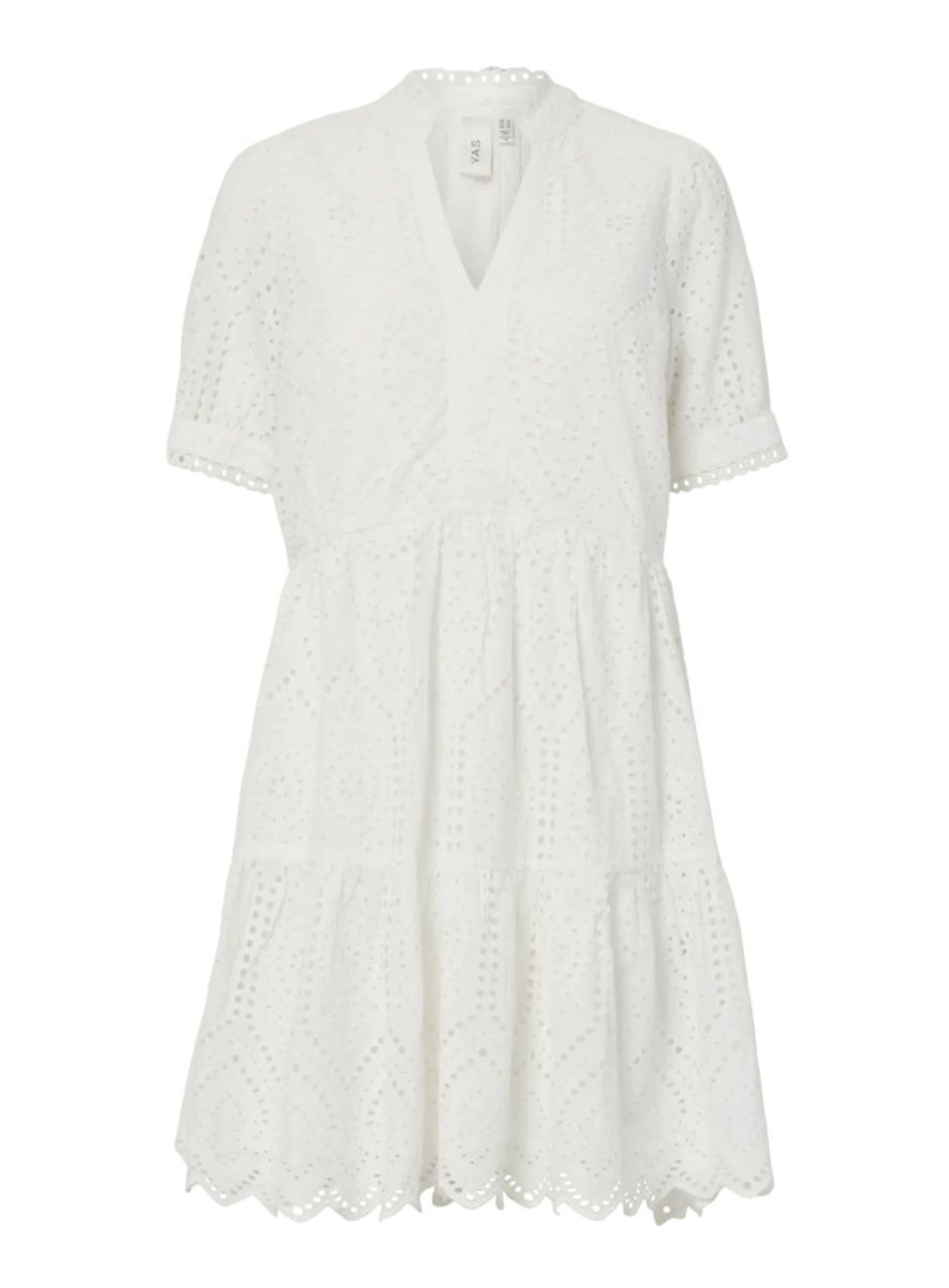 YAS Holi Dress Star White