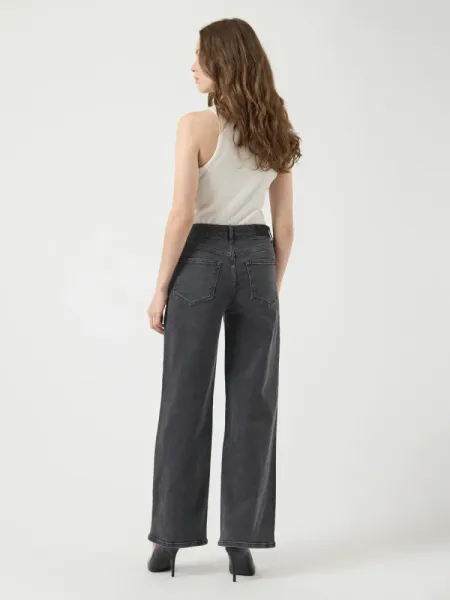 Hovedbilde YAS Rosie Straight Jeans Dark Grey Denim 