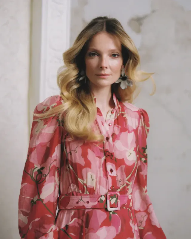 byTiMo Viscose belt dress AMOUR