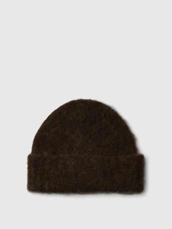 Selected Femme Lulu Brushed Wool Beanie Delicioso