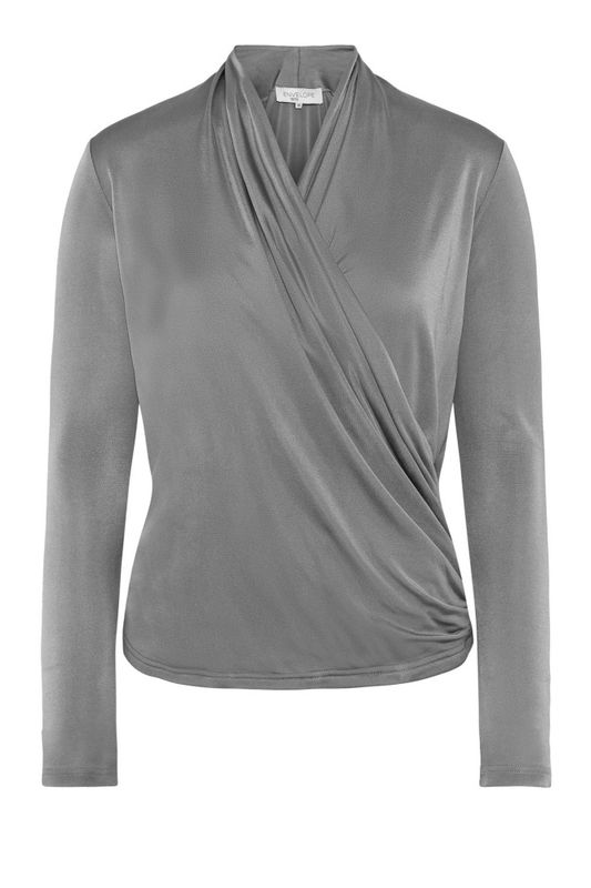 Envelope Soda Top Viscose Silk Grey 