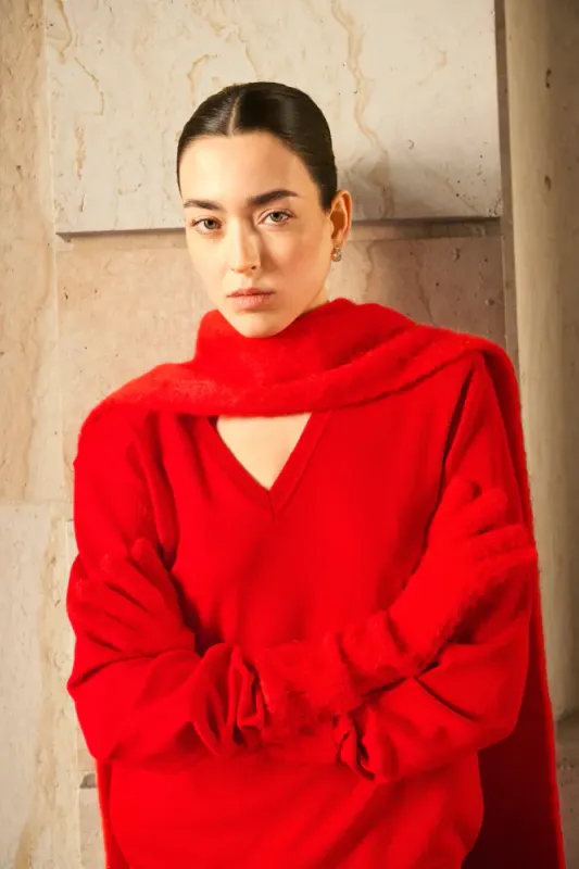 MbyM Ruthie Knitte Sweater Red Aura