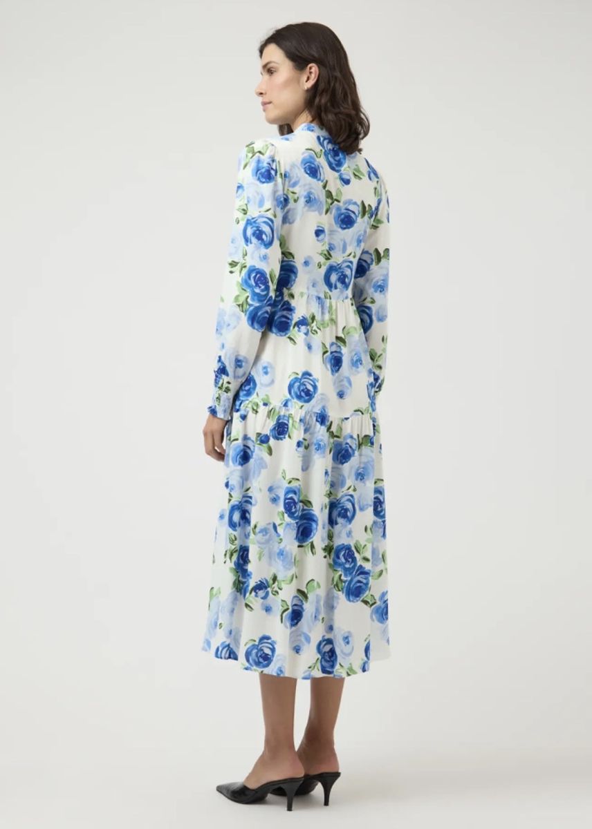 YAS Asina Long Dress Star White Emula 