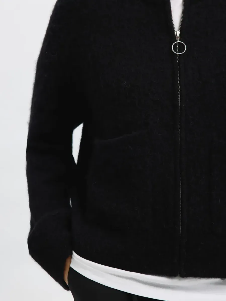 Selected Femme Sia Ras Zipper Black