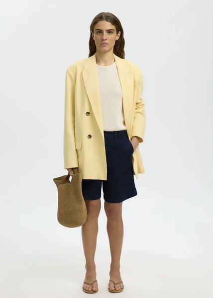 Hovedbilde Selected Femme Chinos Shorts Wide Mille Dark Sapphire