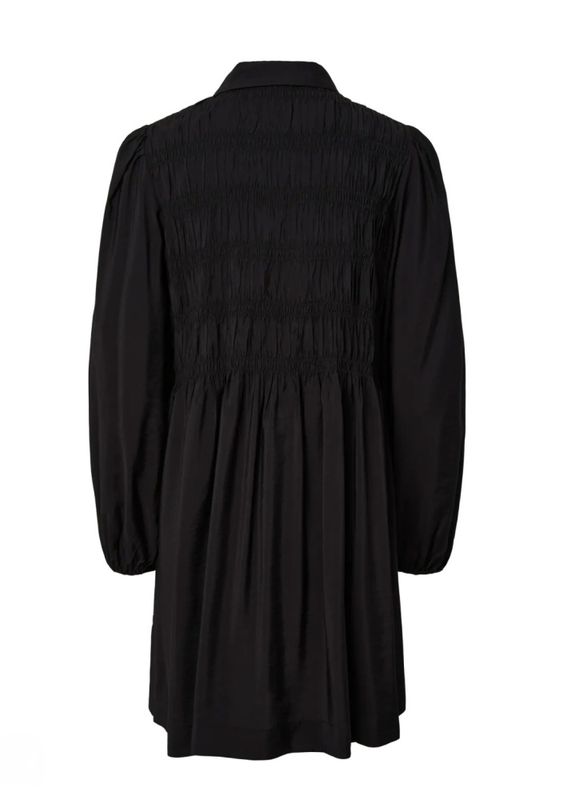 YAS PALA Smock Shirt Dress Black