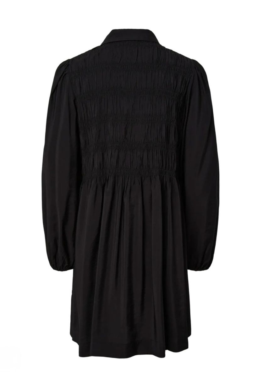 YAS PALA Smock Shirt Dress Black