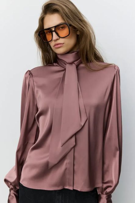 Hovedbilde Sofie Schnoor Satin Shirt Dark Plum