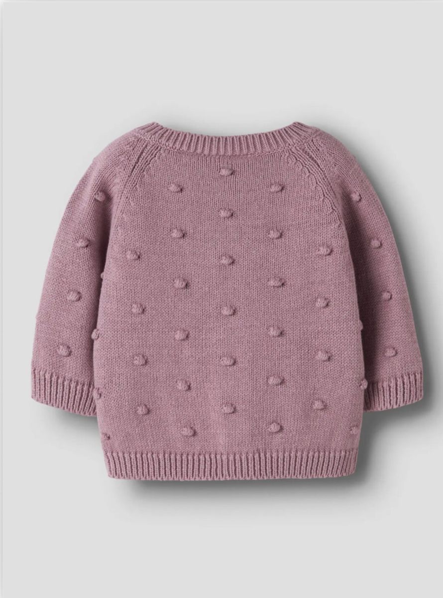 Name It Nasha Knit Cardigan Bomull Lilas