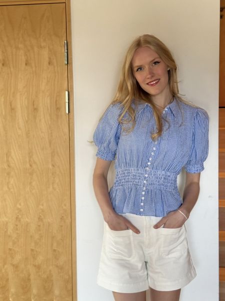 Hovedbilde YAS Nema Denim Shorts Star White 