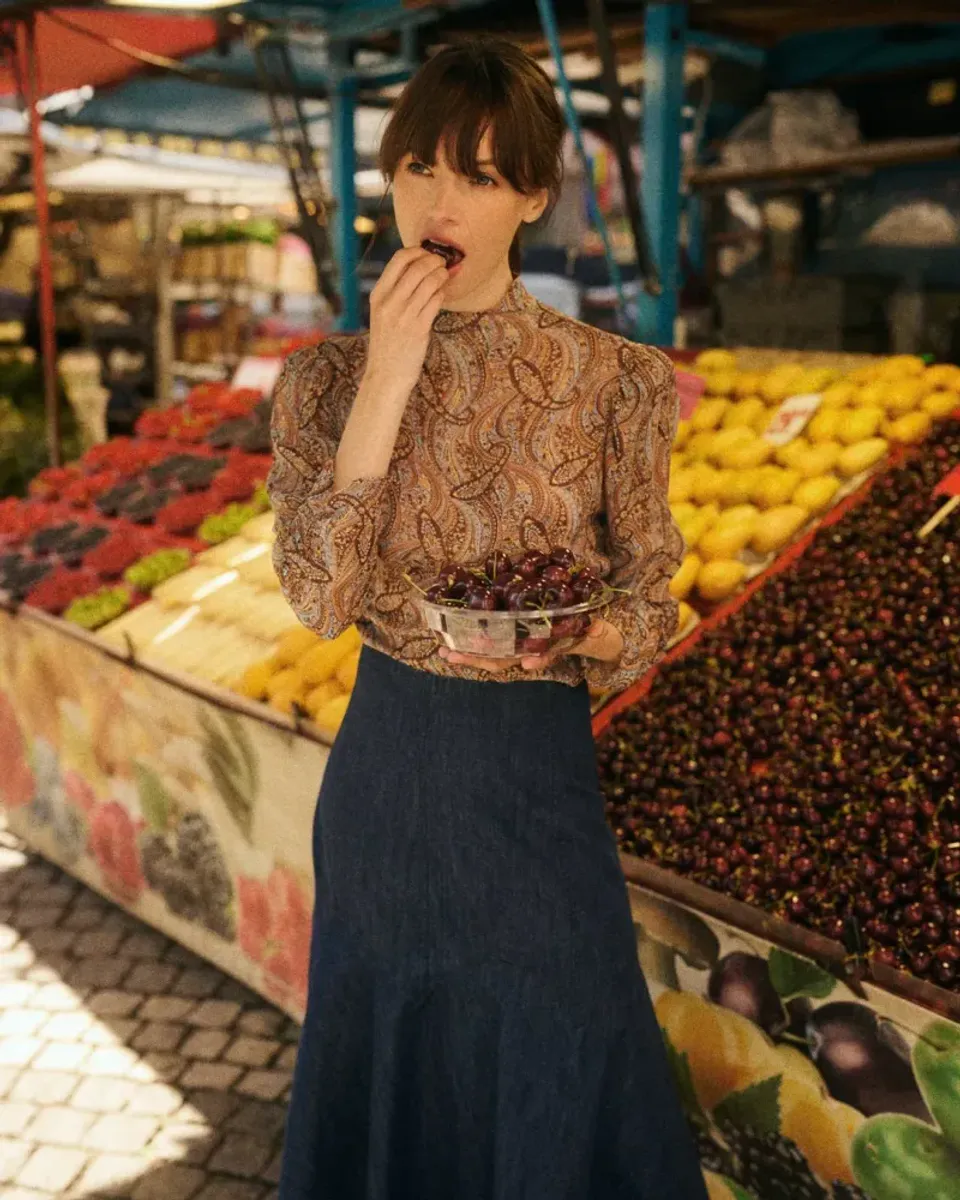 byTiMo Denim Skirt Denim Blue