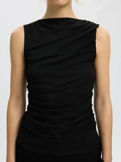 Hovedbilde Selected Femme Mira Fitted Top Black 