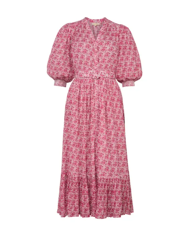 byTiMo Twisted Midi Dress Wildflowers