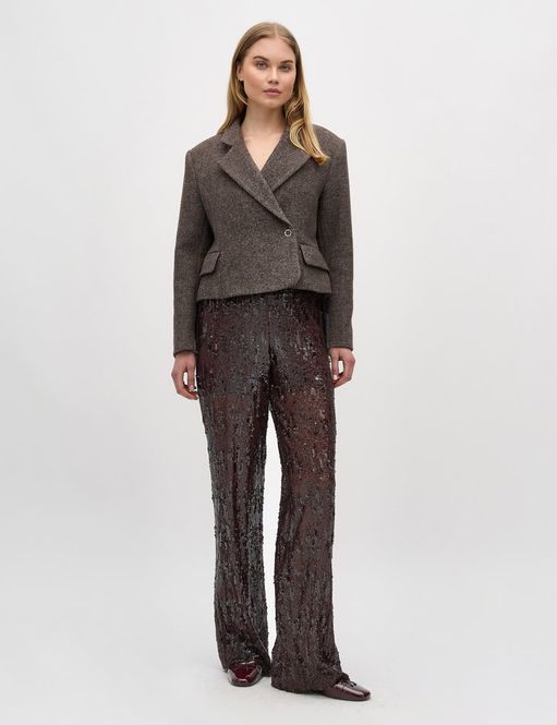 Hovedbilde MbyM Kanita Sequins trousers brown