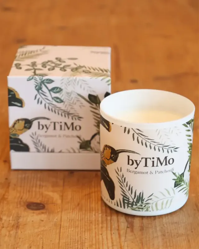 byTiMo Bergamot & Patchouli Scented Candle