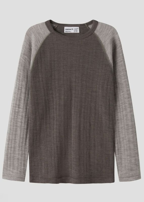 Name It Wang Wool Genser Merino Ull Morel SATELLITES SLEEVES