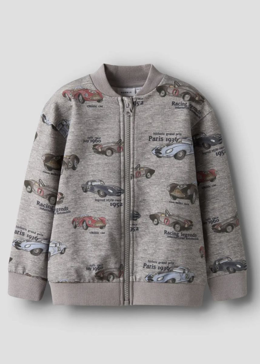 Name It Reiner Sweat Jacket Grey Melange