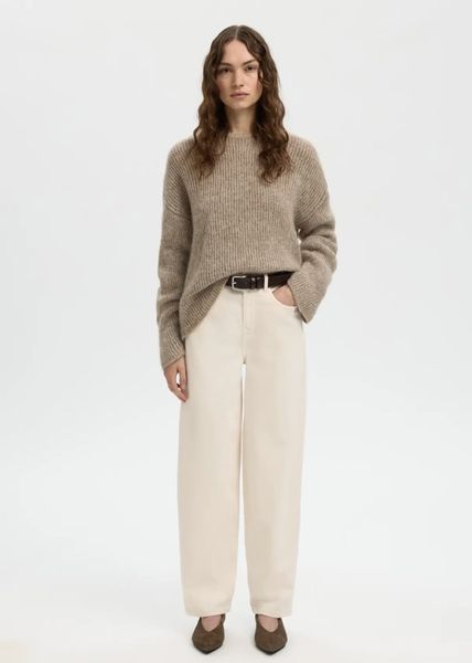 Hovedbilde Selected Femme LULU LOOSE LS KNIT O-NECK Cashmere Chocolate ...