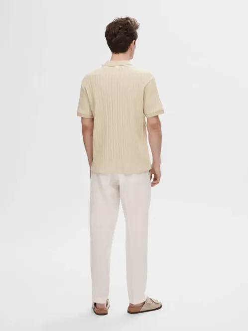 Hovedbilde Selected Homme Jaden Jacquard Polo Fog