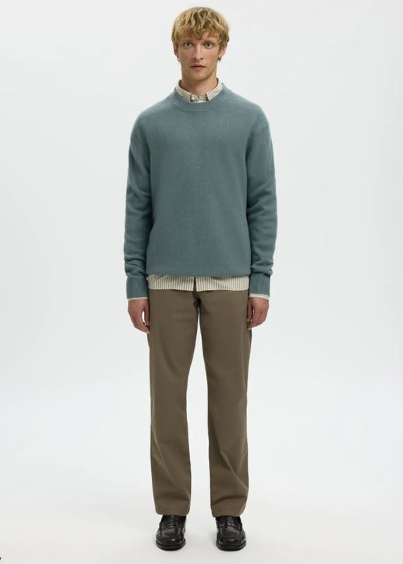 Selected Homme Reuben Knit Relaxed Crew Neck 