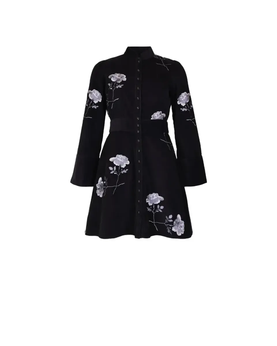  by TiMo Cord Mini Dress Black