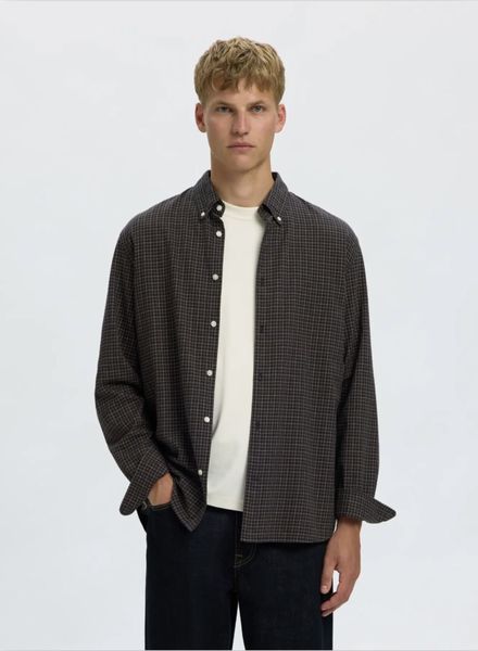 Hovedbilde Selected Homme Cole Jay Melange Shirt Dark Sapphire Multo