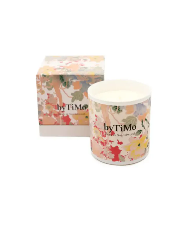 byTIMO Rose & Sandalwood Scented Candle