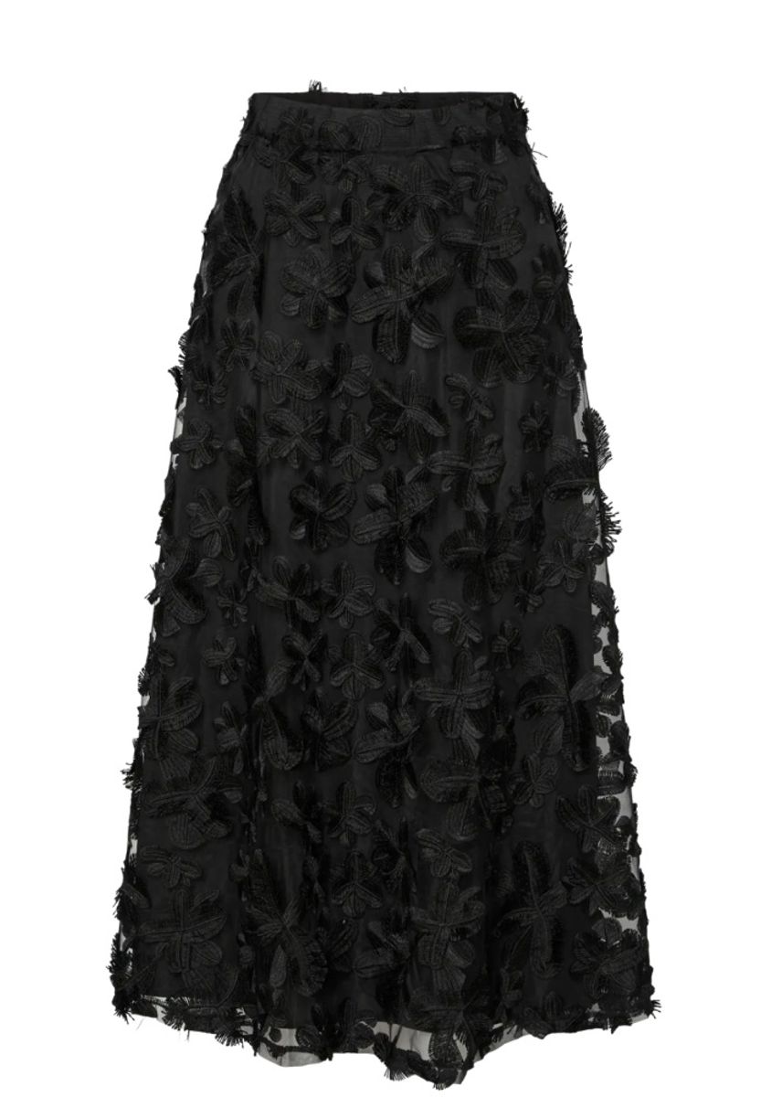 YAS Karly Skirt Black