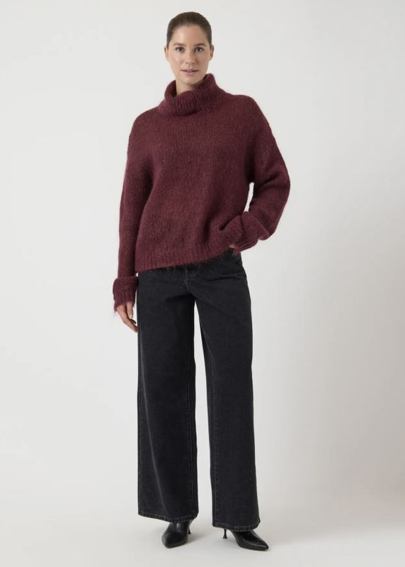 Yas Lambi Knit rollneck pullover  Port Royal