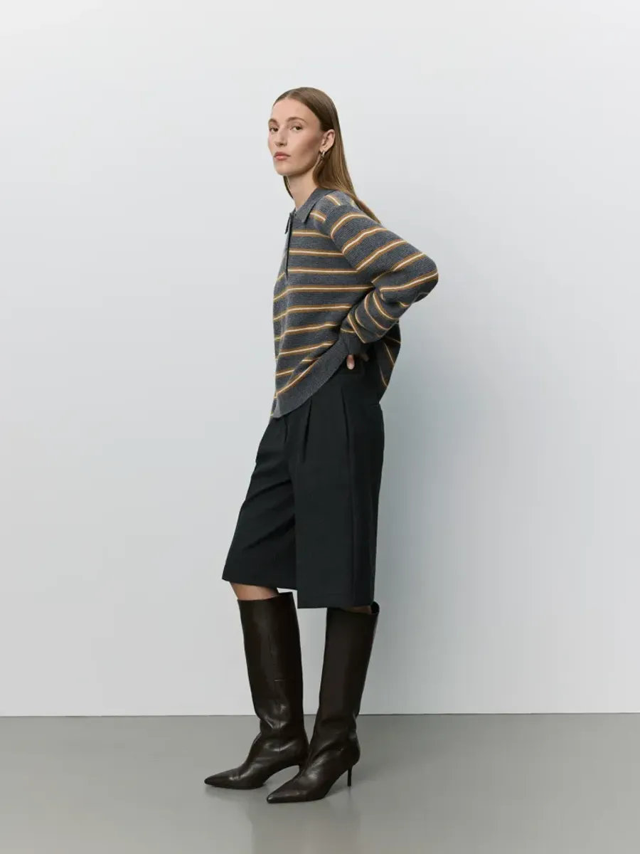 Sofie Schnoor Elsy Bermuda Suiting Shorts Dark Grey