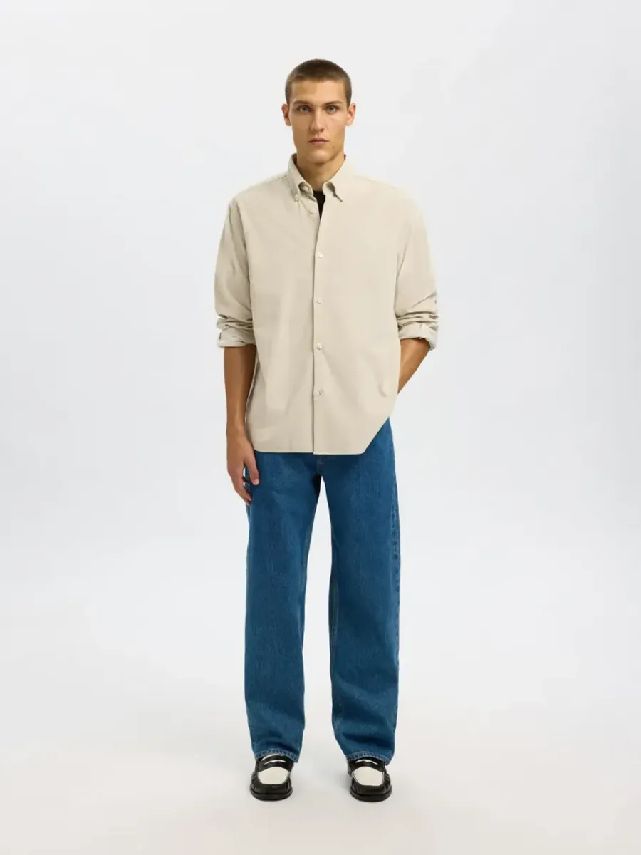 Selected Homme Danni Cord Shirt Moonstruck