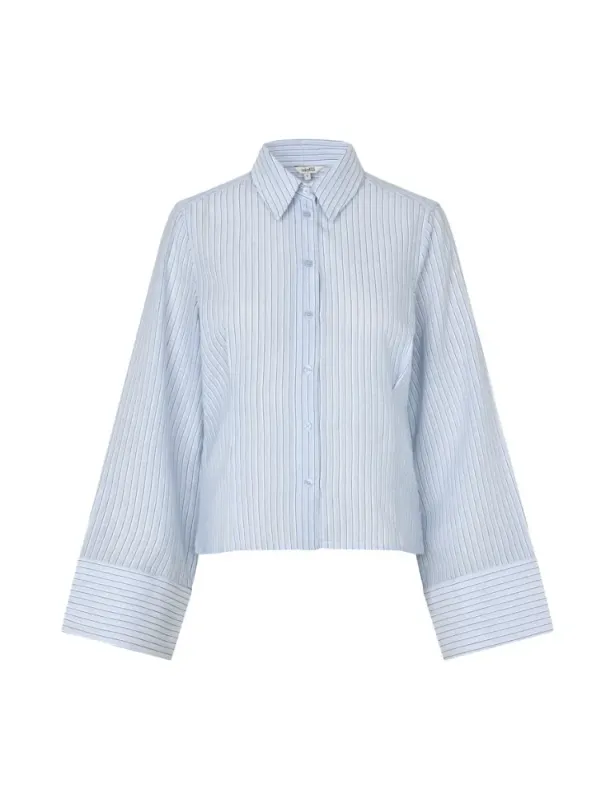 MbyM Kaloni Shirt Blue Brown Stripe 