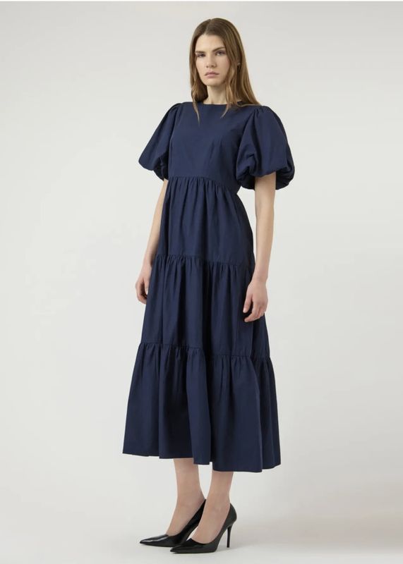 YAS Colea Ankle Dress Navy Blazer 