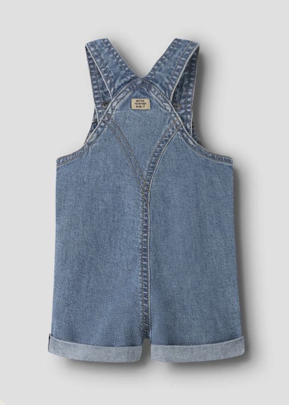 Name It Lou Shorts Overall Medium Blue Denim