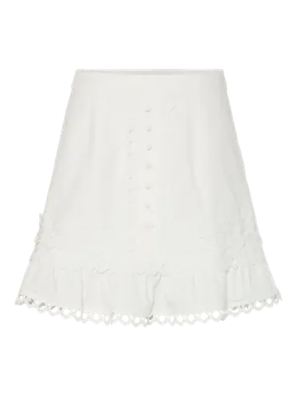 YAS Yamina Skirt Star White