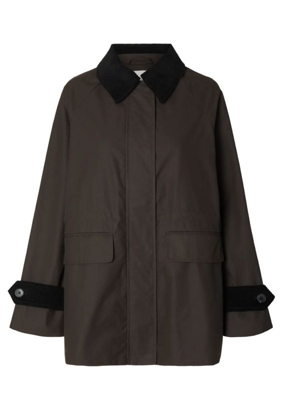 Selected Femme Wilma Waxed Jacket Delicioso