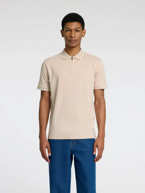 Hovedbilde Selected Homme FAVE Sport Zip Polo Oatmeal