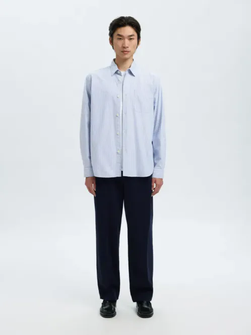 Hovedbilde Selected Homme Jim Stripe Shirt White Blue