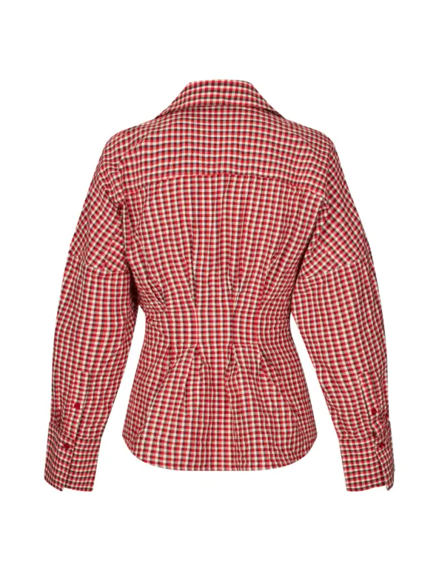 MbyM Isidor Chechi Shirt Red Aura Check