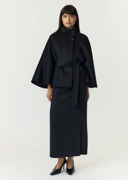 Hovedbilde YAS ALMIO HANDMADE WOOL BLEND JACKET BLACK