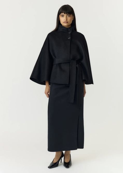Hovedbilde YAS ALMIO HANDMADE WOOL BLEND JACKET BLACK